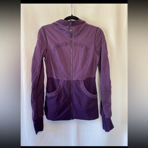 Lululemon Dance Studio Jacket III Deep Zinfandel Dark Purple Reversible Size 8